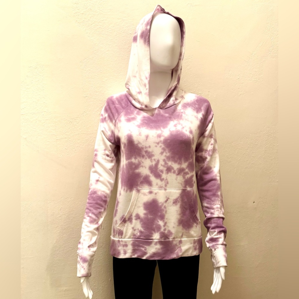 NWT Cozy Purple/White Tie-Dye Hoodie - Size X-Small, AVA + ESME